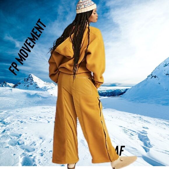 FP MOVEMENT GAME-TIME PANTS MUSTARD NEW XS - Picture 4 of 7